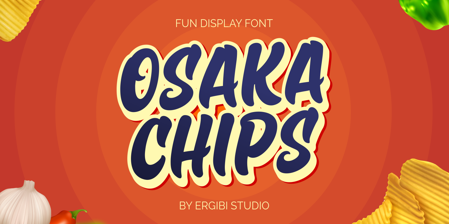Schriftart Osaka Chips